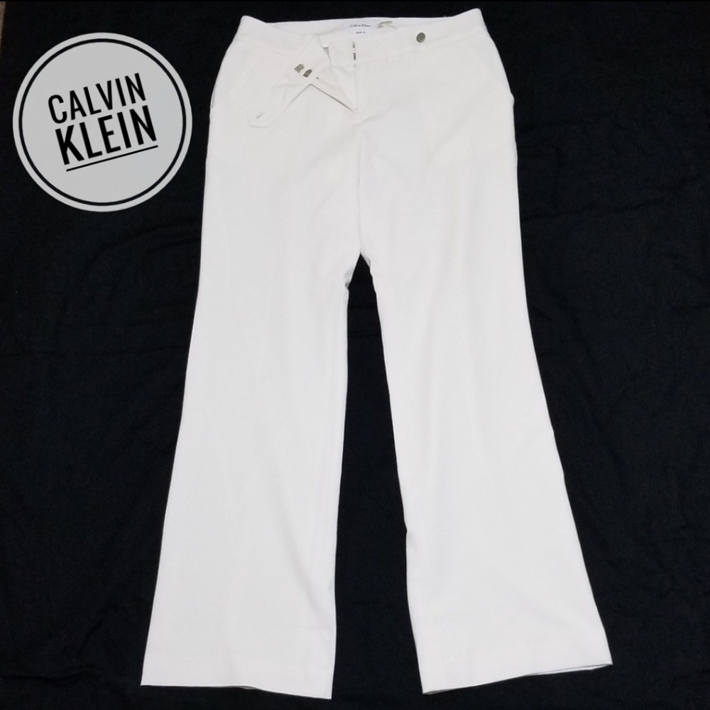 White - Calvin Klein work pants - Size 4